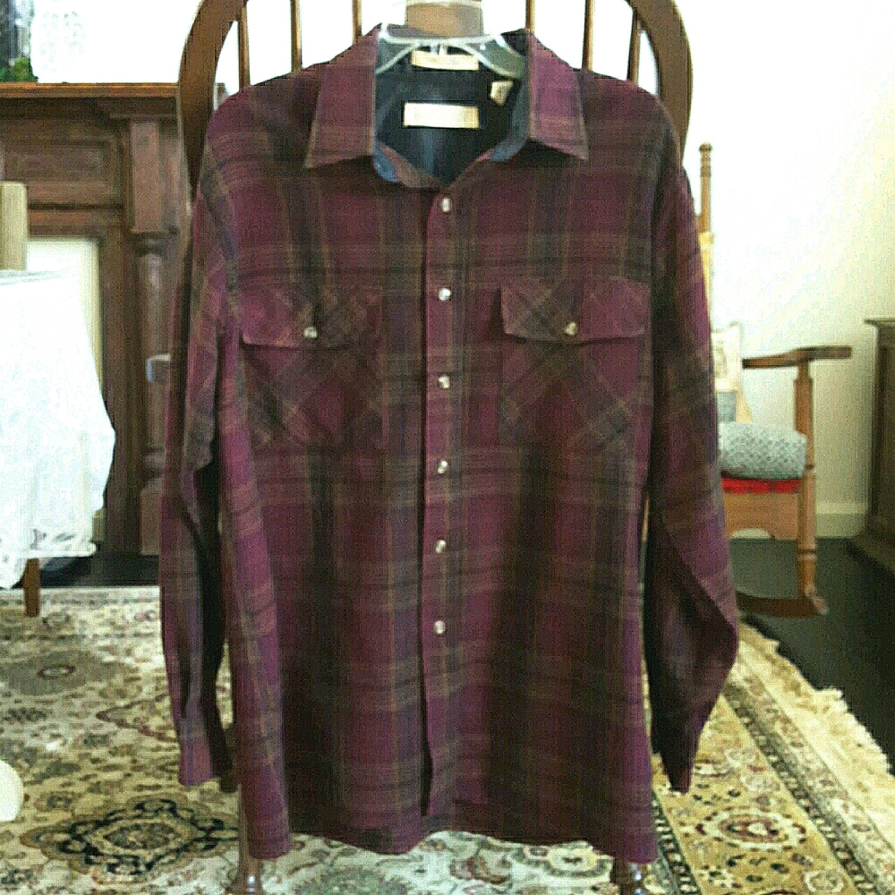 Vintage CLAYBROOKE OUTDOORS Button Down Shirt Size L